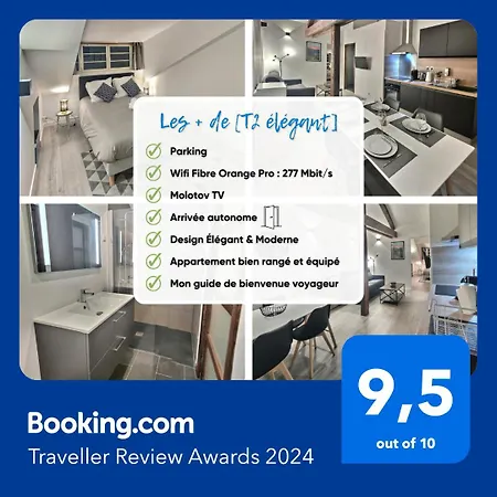 Superbe, T2 élégant, Neuf, Parking Apartman *