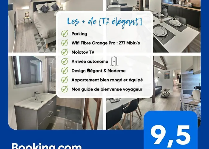 Superbe, T2 élégant, Neuf, Parking Apartman *