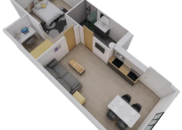 Superbe, T2 élégant, Neuf, Parking Gerde